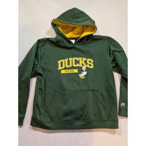 Kids Oregon Ducks Russell Athletic Green Pullover Hoodie XL